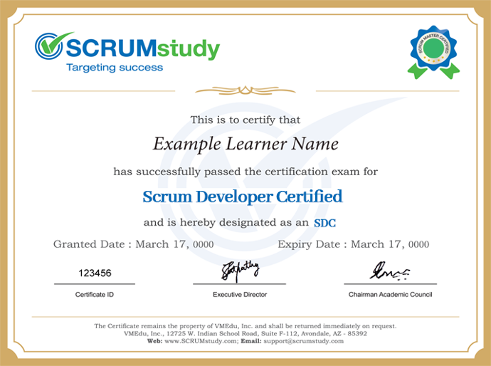 Scrum Developer Certified (SDC®)